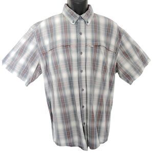 Carhartt Force Short Sleeve Plaid Button Down‎ Shirt Sz XL